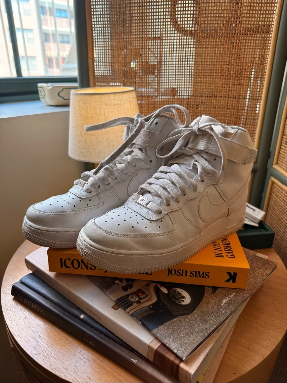 Nike Air Force 1 High ’07 Triple White GS Youth 7Y Sneakers DH2943-111